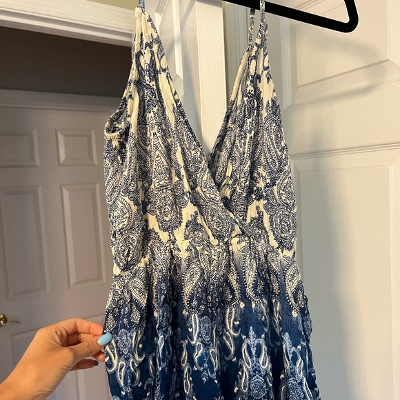 Blue Paisley Romper - Picture 3 of 10